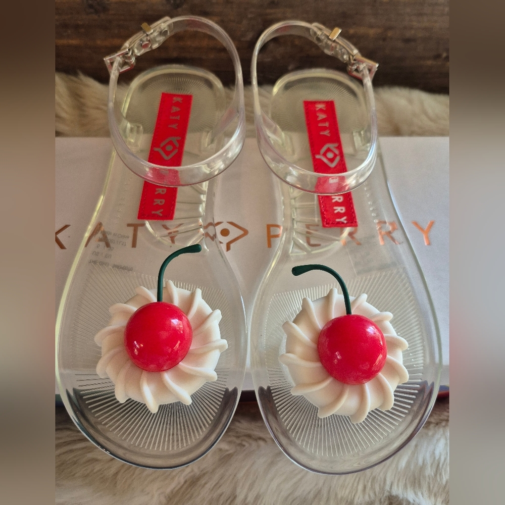 π NWOT Katy Perry - Geli Cherry-Whip Sandals π - Picture 4 of 10